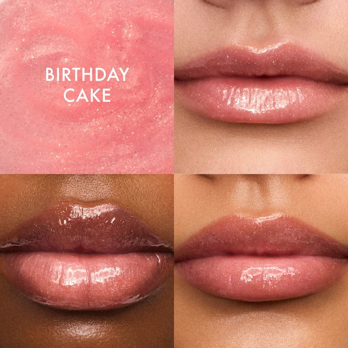 ⏰First 500 :2nd Item 60% Off,💋Sweet Pink Duo: Birthday Cake & Strawberry Soft Serve Lip Butter Balm