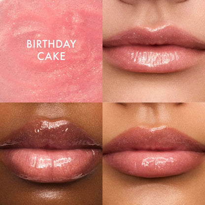 ⏰First 500 :2nd Item 60% Off,💋Sweet Pink Duo: Birthday Cake & Strawberry Soft Serve Lip Butter Balm