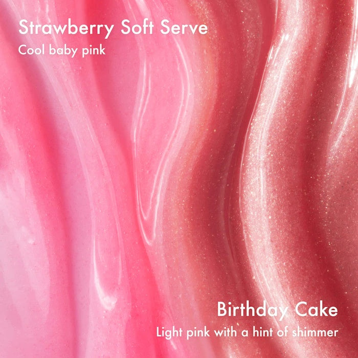 ⏰First 500 :2nd Item 60% Off,💋Sweet Pink Duo: Birthday Cake & Strawberry Soft Serve Lip Butter Balm
