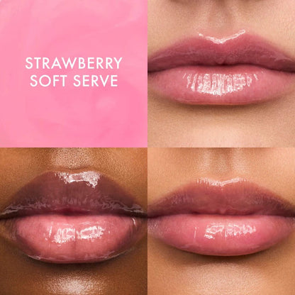 ⏰First 500 :2nd Item 60% Off,💋Sweet Pink Duo: Birthday Cake & Strawberry Soft Serve Lip Butter Balm