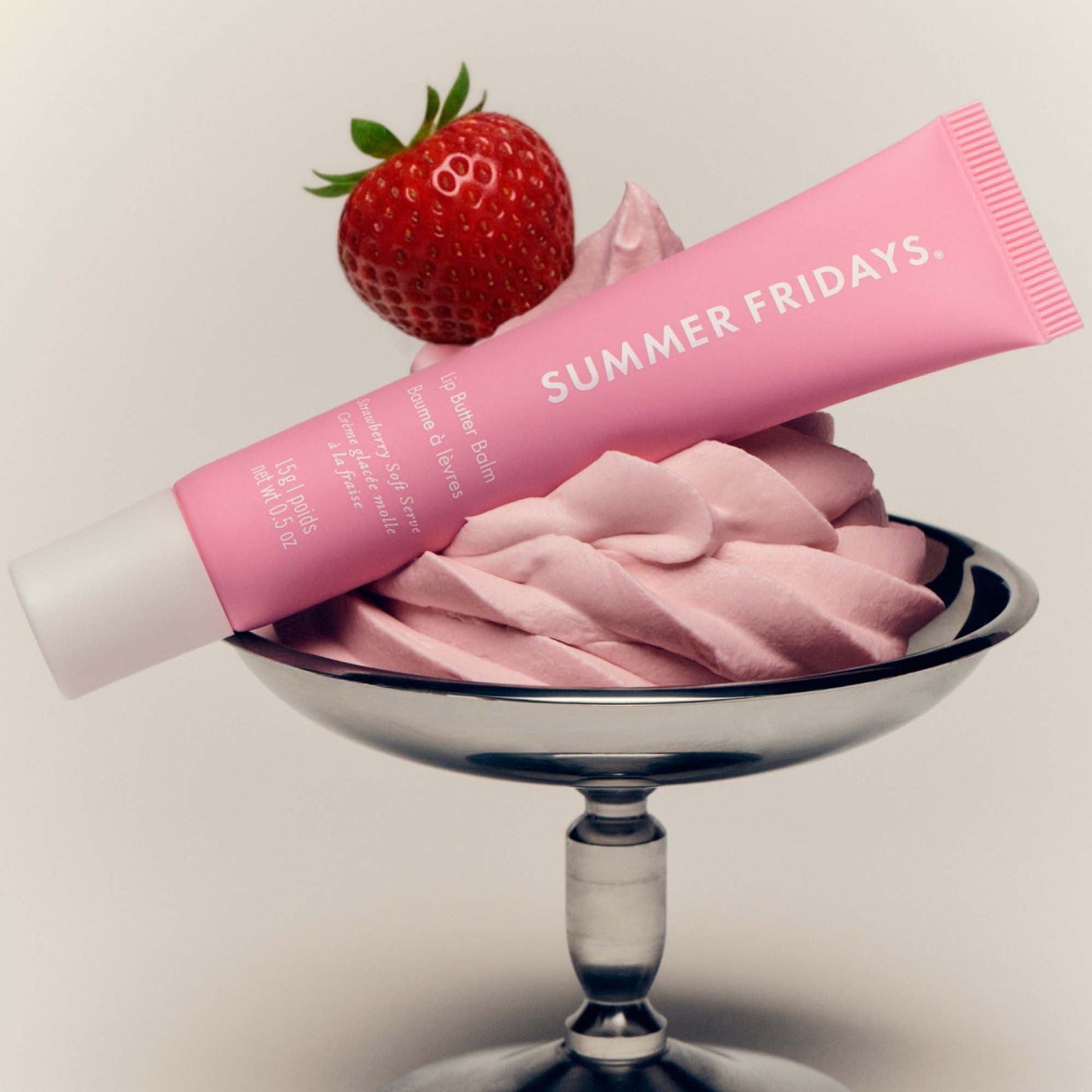 ⏰First 500 :2nd Item 60% Off,💋Sweet Pink Duo: Birthday Cake & Strawberry Soft Serve Lip Butter Balm